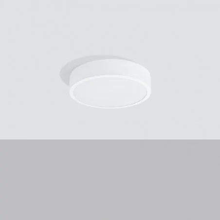 Plafony - plafoniera sufitowa okrągła ciepła 23w onyx led 3000k sollux sl.1243 