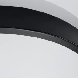 Plafony - plafon 23w led ciepły w czarnej obudowie onyx 40 led 3000k sollux sl.1244 