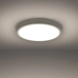 Plafony - plafon sufitowy ciepły onyx 50 biały led 3000k sollux sl.1247 