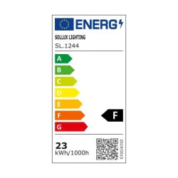 Plafony - plafon 23w led ciepły w czarnej obudowie onyx 40 led 3000k sollux sl.1244 