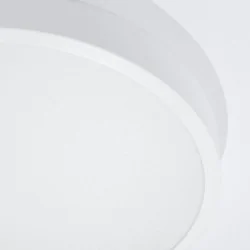 Plafony - plafon sufitowy ciepły onyx 50 biały led 3000k sollux sl.1247 
