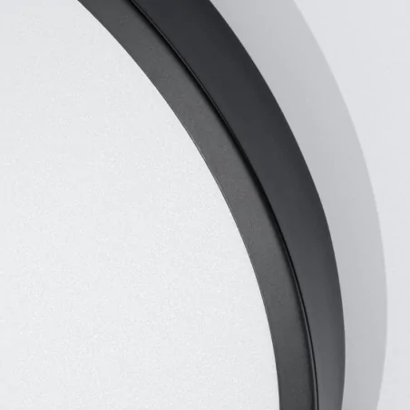 Plafony - plafon czarny led lampa sufitowa okragła onyx 60 3000k sollux sl.1248 