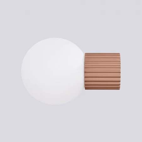 Kinkiety-lazienkowe - lampa ścienna do łazienki kinkiet biała kula mocca g9 halo sl.1732  sollux 