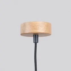 Lampy-sufitowe - lampa sufitowa wisząca betonowa z dodatkiem drewna loft mab sl.1363 sollux 