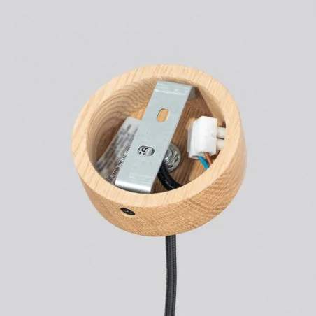 Lampy-sufitowe - lampa sufitowa wisząca betonowa z dodatkiem drewna loft mab sl.1363 sollux 