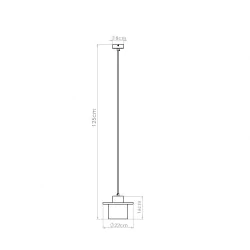 Lampy-sufitowe - lampa sufitowa wisząca betonowa z dodatkiem drewna loft mab sl.1363 sollux 