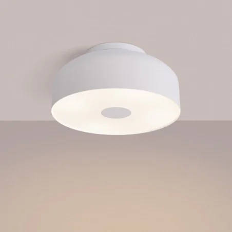 Plafony - plafoniera sufitowa nowoczesna na 4 żarówki omiq biały sollux sl.1677 