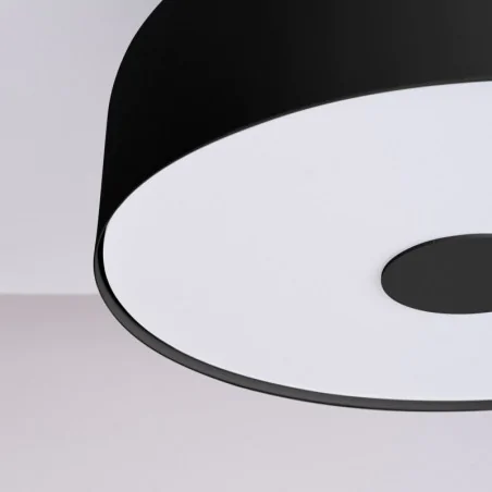 Plafony - plafoniera nowoczesna czarna na 4 żarówki e27 omiq czarny sollux sl.1678 