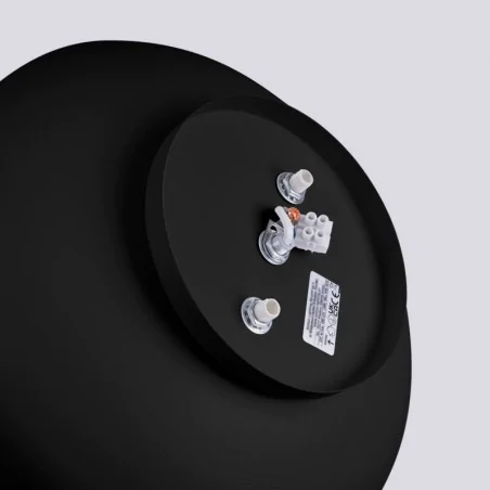 Plafony - plafoniera nowoczesna czarna na 4 żarówki e27 omiq czarny sollux sl.1678 