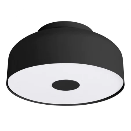 Plafony - plafoniera nowoczesna czarna na 4 żarówki e27 omiq czarny sollux sl.1678 