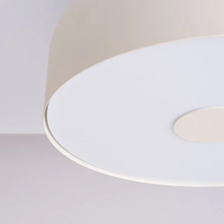 Plafony - plafon beżowy oprawa sufitowa na 4 żarówki omiq beżowy sollux sl.1679 