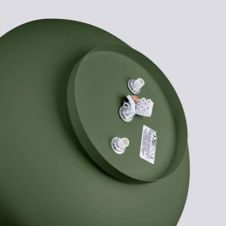 Plafony - plafoniera sufitowa na 4 żarówki omiq zielony oliwkowy sollux sl.1680 