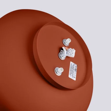 Plafony - plafon lampa sufitowa 4xe27 okrągła omiq ochra czerwona sollux sl.1681 