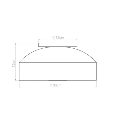 Plafony - plafon lampa sufitowa 4xe27 okrągła omiq ochra czerwona sollux sl.1681 