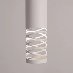 Lampy-sufitowe - lampa sufitowa wisząca tuba biała lami sl.1686 sollux 