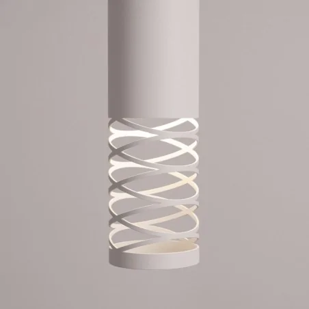 Lampy-sufitowe - lampa sufitowa wisząca tuba biała lami sl.1686 sollux 