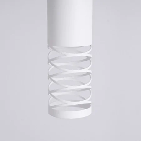 Lampy-sufitowe - lampa sufitowa wisząca tuba biała lami sl.1686 sollux 