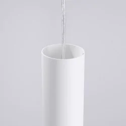 Lampy-sufitowe - lampa sufitowa wisząca tuba biała lami sl.1686 sollux 