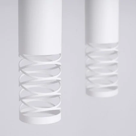 Lampy-sufitowe - lampa sufitowa wisząca podwójna biała gu10 lami sl.1687 sollux 