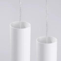 Lampy-sufitowe - lampa sufitowa wisząca potrójna biała lami sl.1689 sollux 