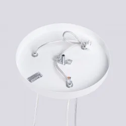 Lampy-sufitowe - lampa sufitowa wisząca potrójna biała lami sl.1689 sollux 