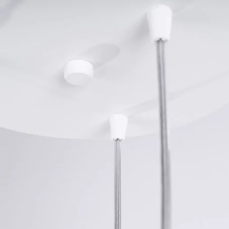 Lampy-sufitowe - lampa sufitowa wisząca potrójna biała lami sl.1689 sollux 