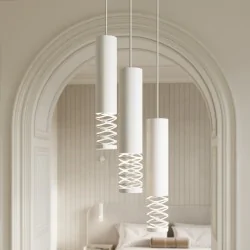 Lampy-sufitowe - lampa sufitowa wisząca potrójna biała lami sl.1689 sollux 