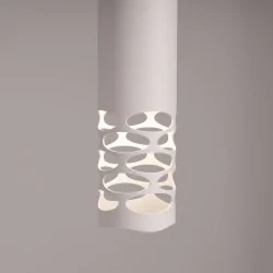 Lampy-sufitowe - lampa sufitowa wisząca biała nowoczesna tuba liro sl.1691 sollux 