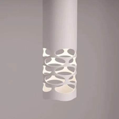 Lampy-sufitowe - lampa sufitowa wisząca biała nowoczesna tuba liro sl.1691 sollux 