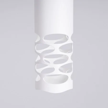 Lampy-sufitowe - lampa sufitowa wisząca biała nowoczesna tuba liro sl.1691 sollux 