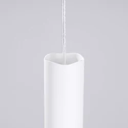 Lampy-sufitowe - lampa sufitowa wisząca biała nowoczesna tuba liro sl.1691 sollux 