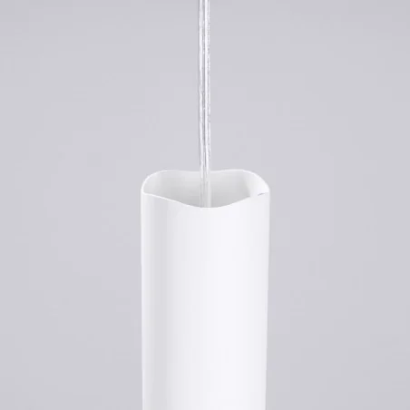 Lampy-sufitowe - lampa sufitowa wisząca biała nowoczesna tuba liro sl.1691 sollux 