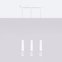 Lampy-sufitowe - lampa sufitowa potrójna na listwie biała liro sl.1693 sollux 