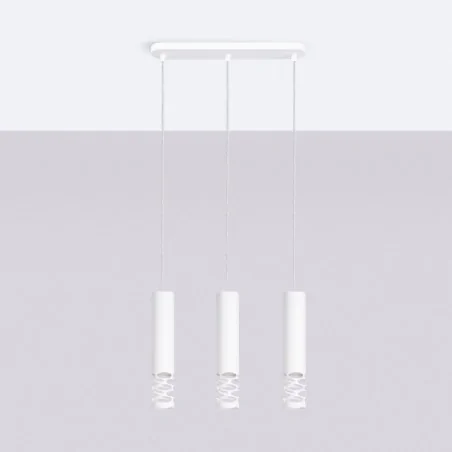 Lampy-sufitowe - lampa sufitowa potrójna na listwie biała liro sl.1693 sollux 