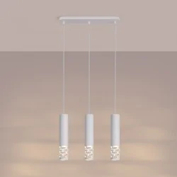 Lampy-sufitowe - lampa sufitowa potrójna na listwie biała liro sl.1693 sollux 