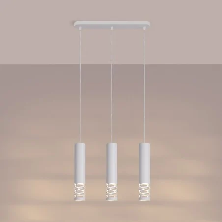 Lampy-sufitowe - lampa sufitowa potrójna na listwie biała liro sl.1693 sollux 