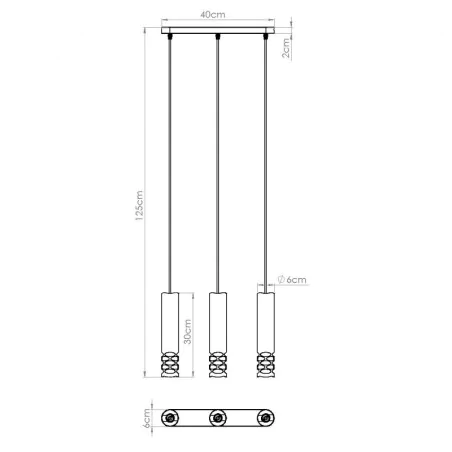 Lampy-sufitowe - lampa sufitowa potrójna na listwie biała liro sl.1693 sollux 