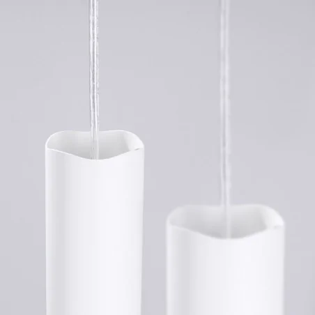 Lampy-sufitowe - lampa wisząca sufitowa potrójna zwisające tuby biała nowoczesna liro sl.1694 sollux 