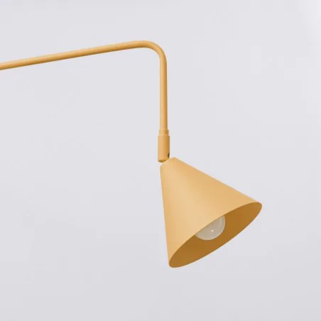 Kinkiety-do-salonu - kinkiet lampa nad łóżko do sypialni złota nox sollux sl.1698 