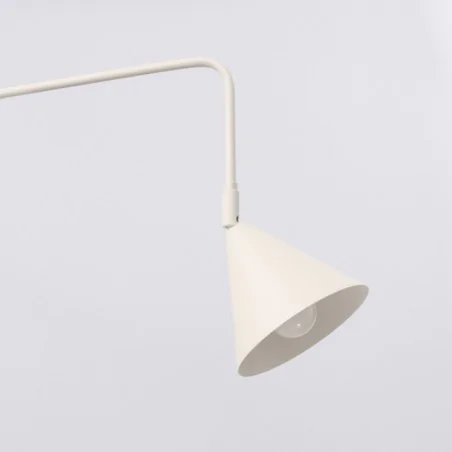 Kinkiety-do-salonu - kinkiet z wysięgnikiem nad łóżko do sypialni nox beżowy sollux sl.1699 