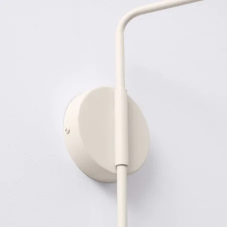 Kinkiety-do-salonu - kinkiet z wysięgnikiem nad łóżko do sypialni nox beżowy sollux sl.1699 