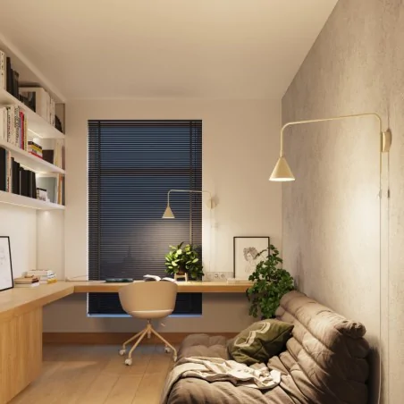 Kinkiety-do-salonu - kinkiet z wysięgnikiem nad łóżko do sypialni nox beżowy sollux sl.1699 