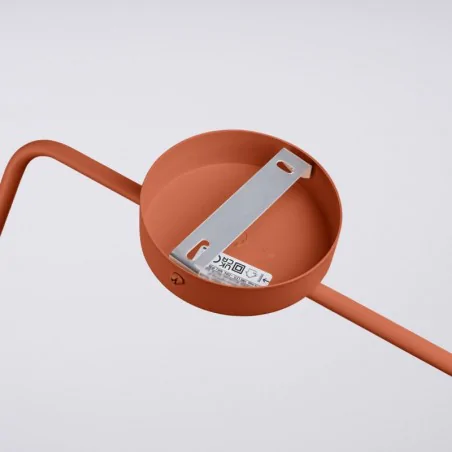 Kinkiety-do-salonu - kinkiet na wysięgniku nad łóżko nox ochra czerwona sollux sl.1701 