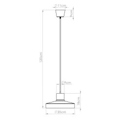 Lampy-sufitowe - lampa wisząca owalna nad stół kuchenny bilo biała sollux sl.1702 