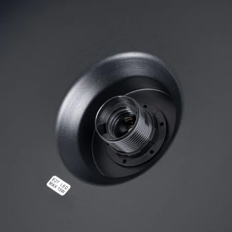 Lampy-sufitowe - lampa wisząca nowoczesna e27 bilo czarna sollux sl.1703 