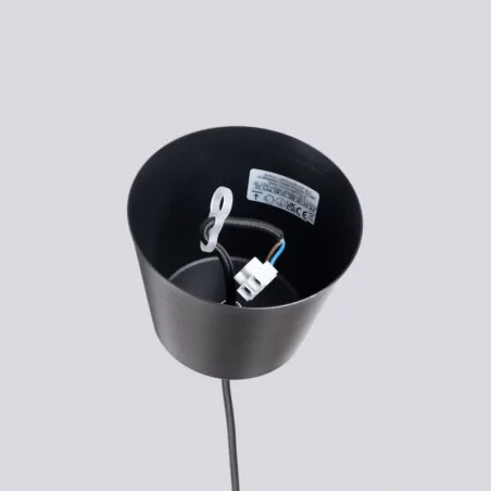 Lampy-sufitowe - lampa wisząca nowoczesna e27 bilo czarna sollux sl.1703 