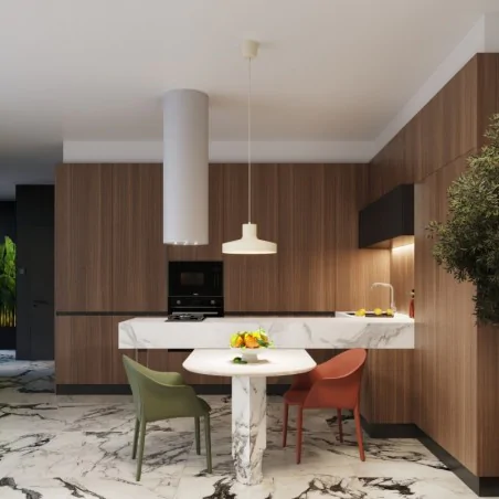 Lampy-sufitowe - lampa wisząca modna sufitowa bilo beżowa sollux sl.1704 