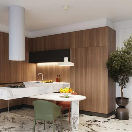 Lampy-sufitowe - lampa wisząca modna sufitowa bilo beżowa sollux sl.1704 