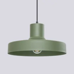 Lampy-sufitowe - lampa wisząca sufitowa nad wyspę kuchenną bilo zielona oliwka sollux sl.1705 