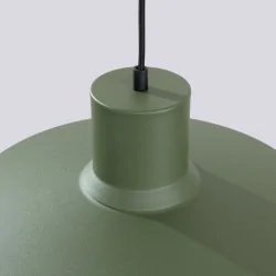 Lampy-sufitowe - lampa wisząca sufitowa nad wyspę kuchenną bilo zielona oliwka sollux sl.1705 